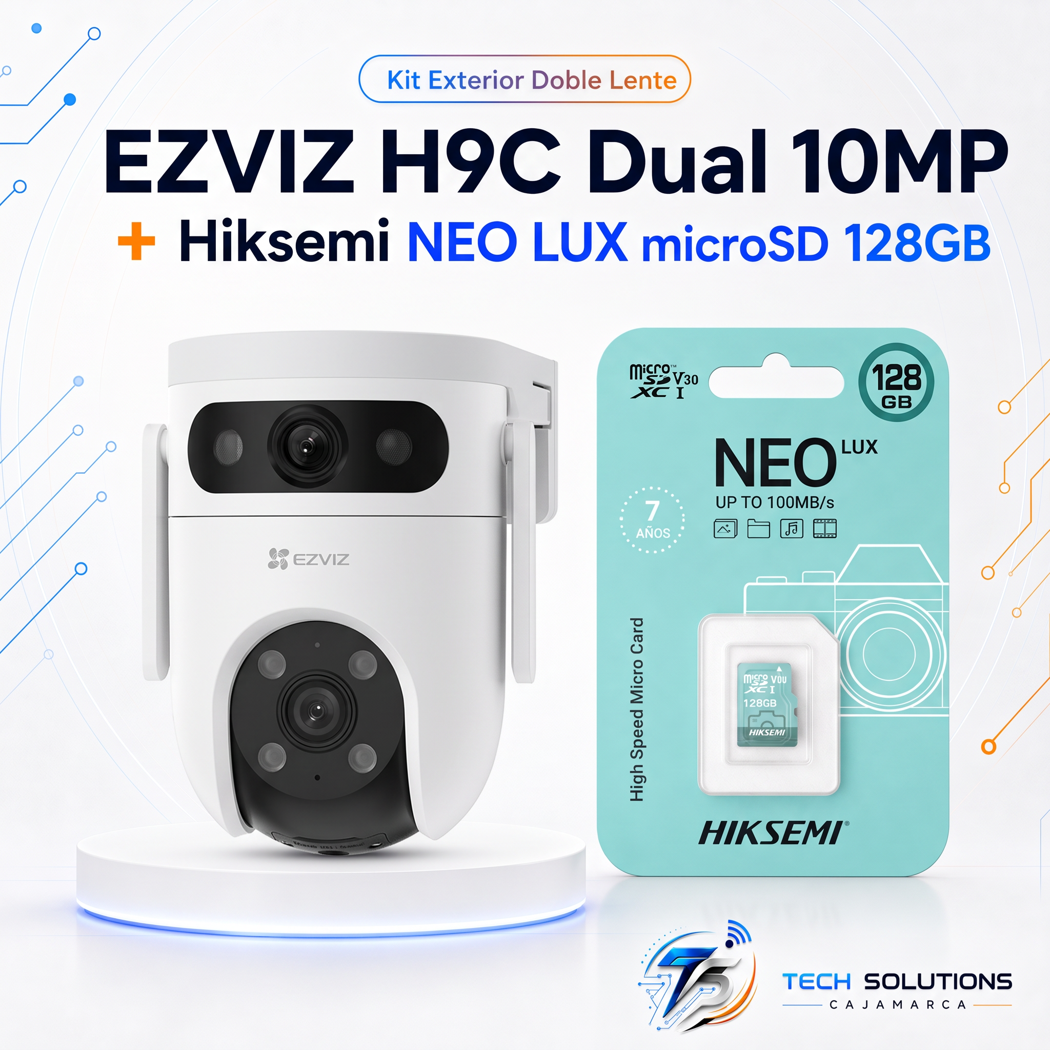 Kit Exterior Doble Lente EZVIZ H9C Dual 10MP