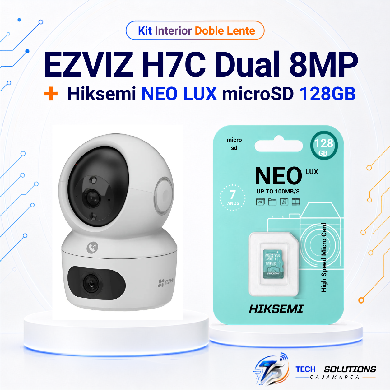 Kit Interior Doble Lente EZVIZ H7C Dual 8MP